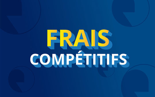 Des frais parmi les plus compétitifs du marché :